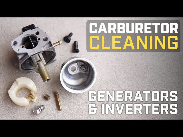 Cleaning A Generator Carburetor Without Removing It Video Tips