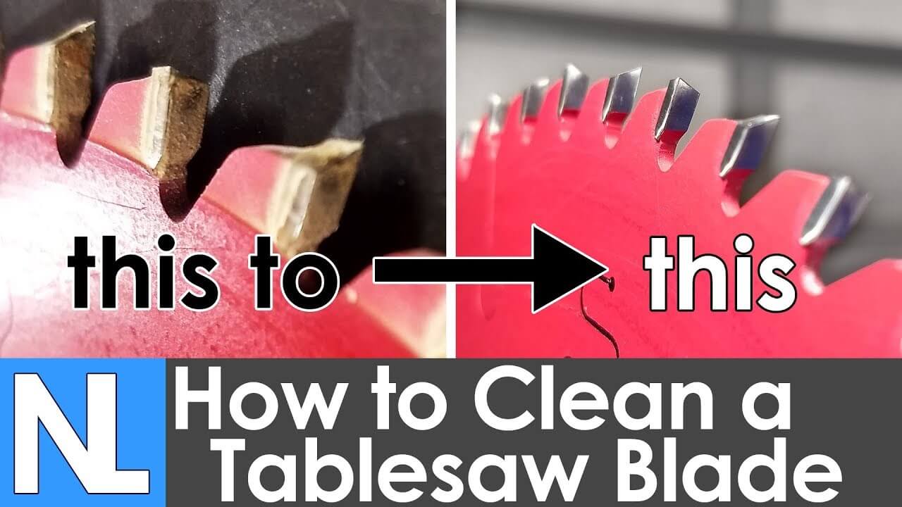 Cleaning A Table Saw Blade