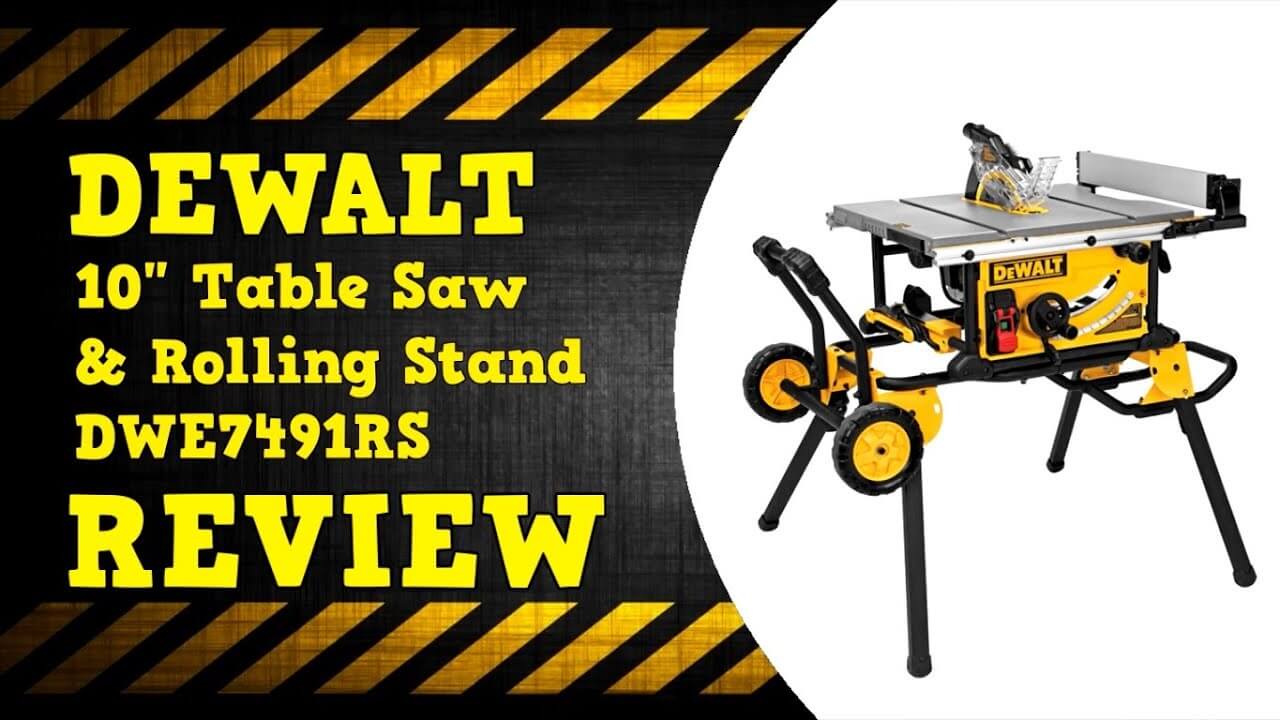 Dewalt Dwe7491Rs Portable 10-Inch Table Saw Video Review
