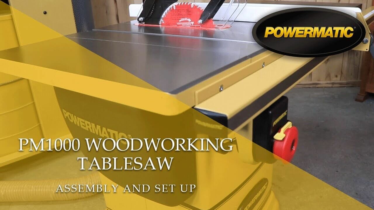 Powermatic Pm1000 1791001K Table Saw 50-Inch Fence Video Review