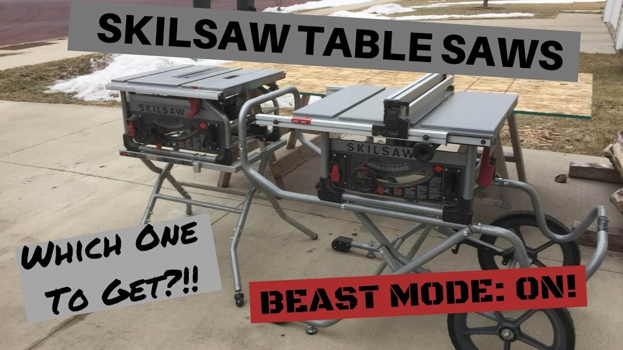 Skilsaw Spt99-11 Portable 10-Inch Worm Drive Table Saw Video Review