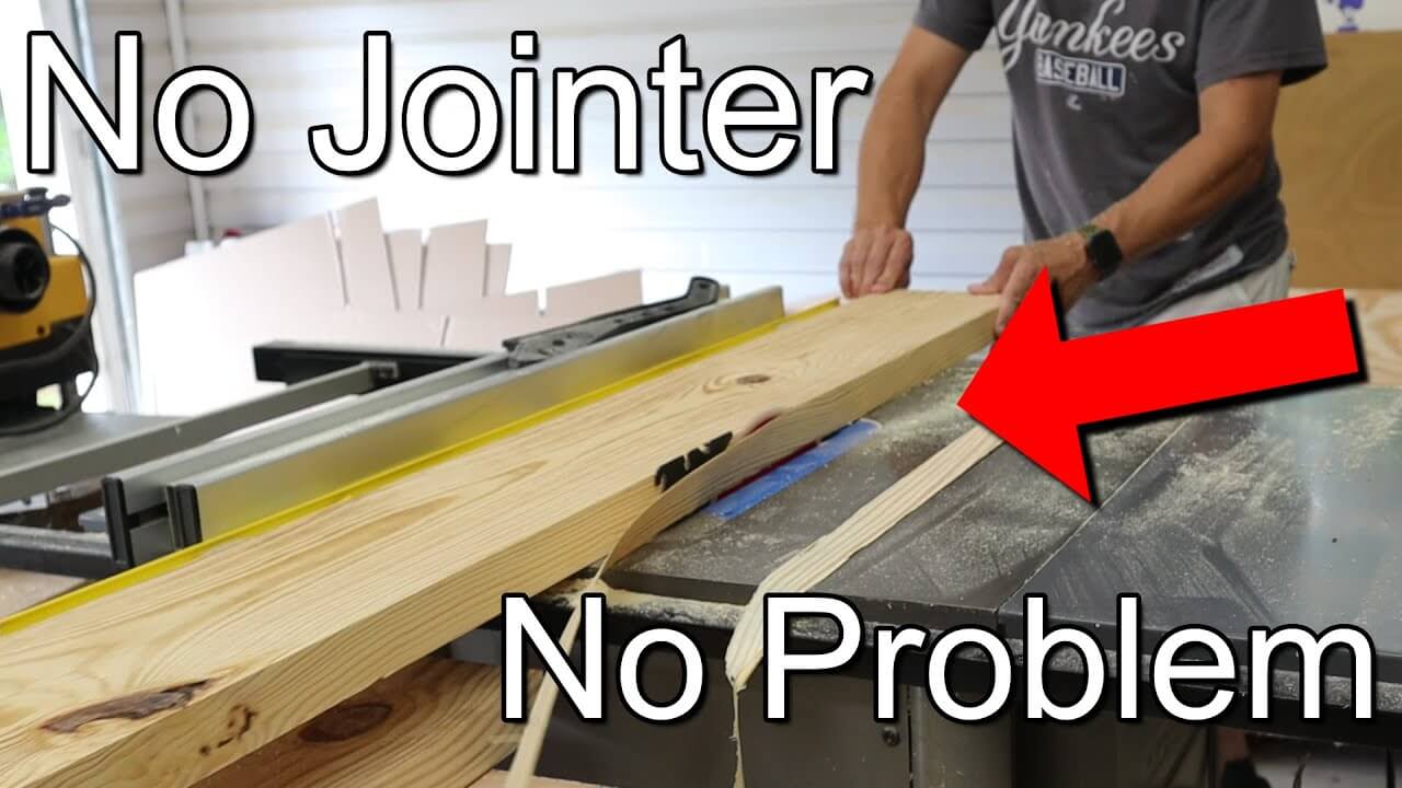 Using A Table Saw As A Jointer