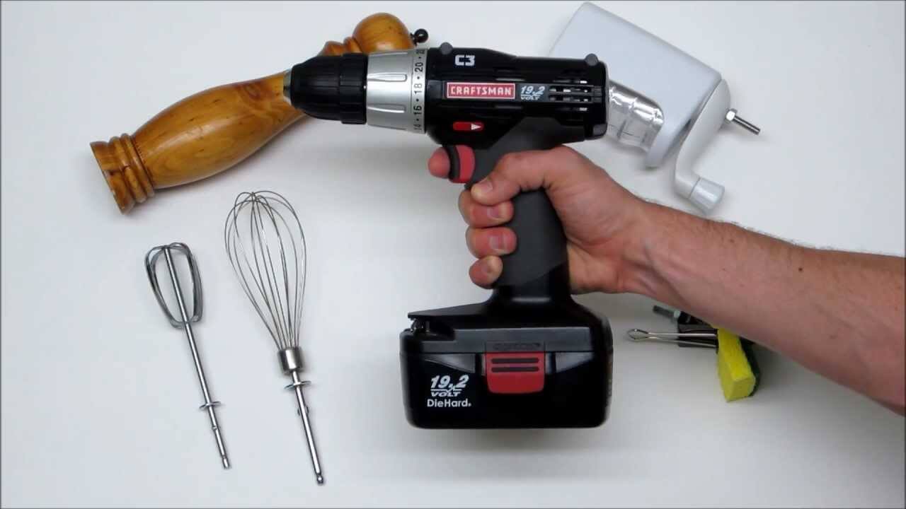 Using A Cordless Drill For Preparing Food