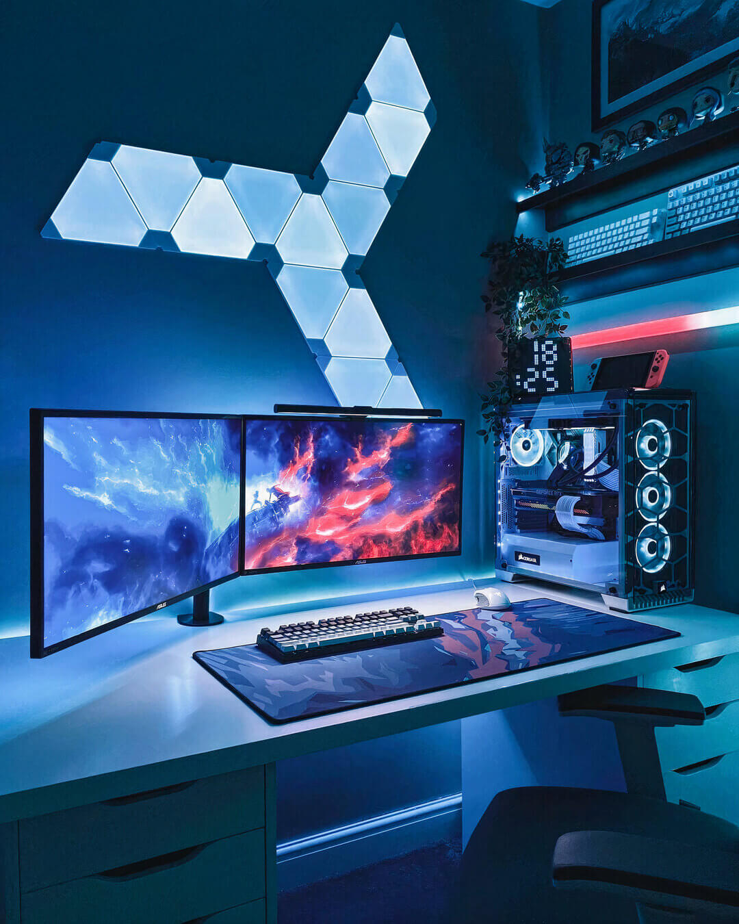 Blue Ocean Ultimate Gaming room setup  ������❤������������♦️������������⭕������������