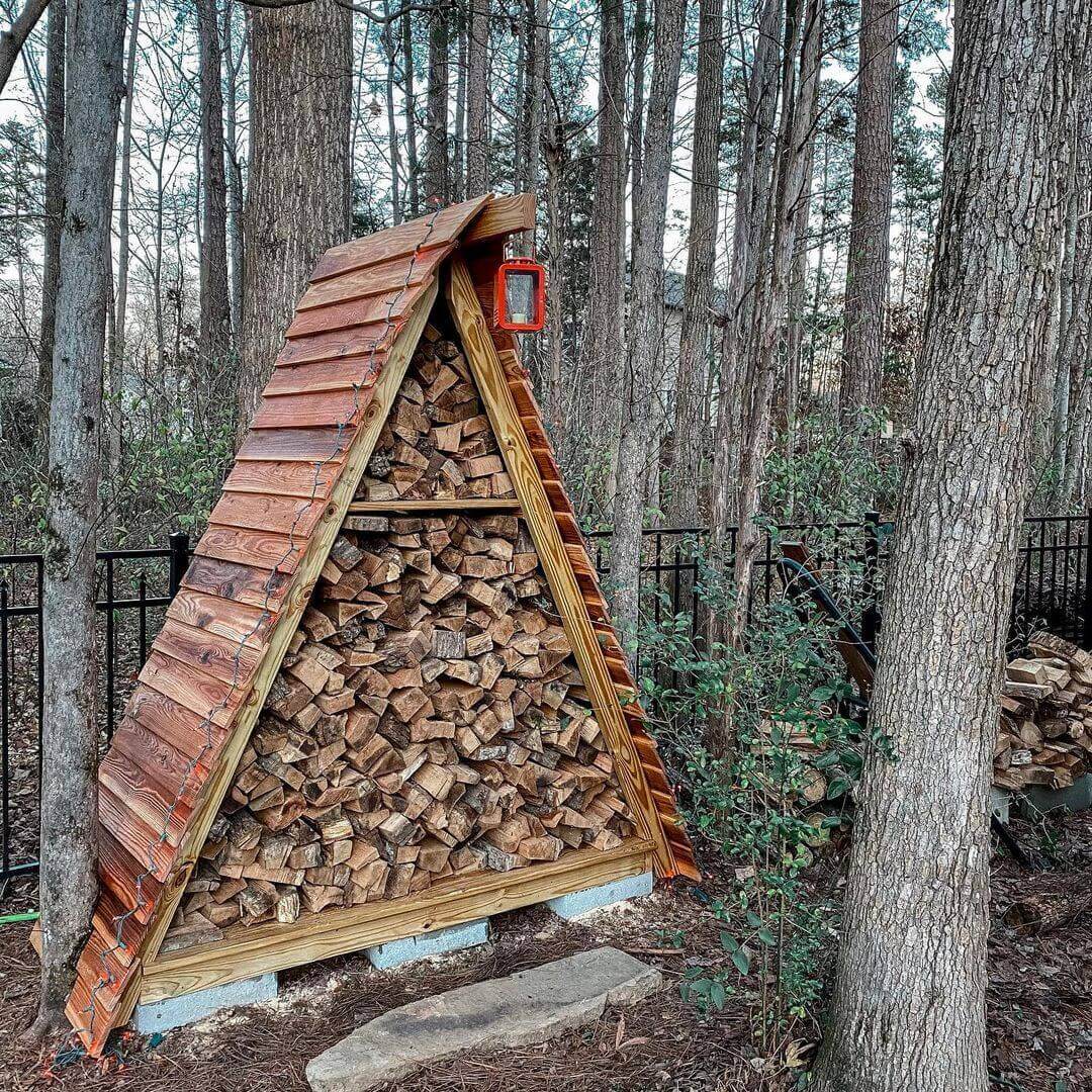 A-Frame Wood Rack