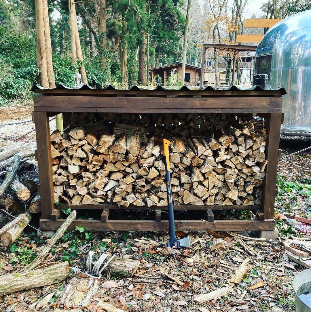 Stacked Firewood Rack