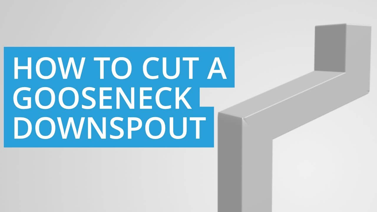 How To Cut A Gooseneck Downspout