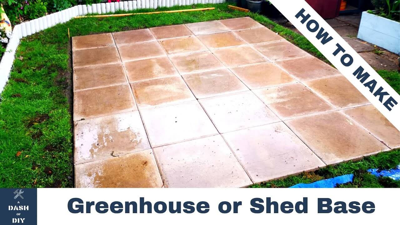 Can You Put A Shed On Paving Slabs