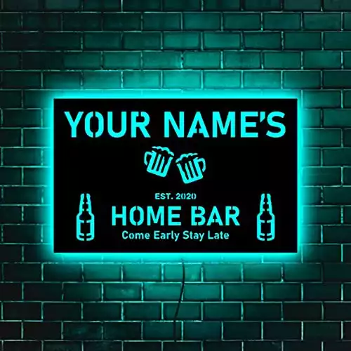 Personalized Custom Bar Led Sign