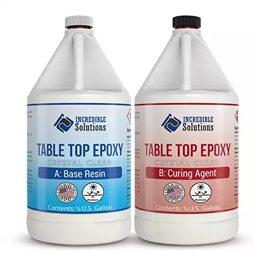 Incredible Solutions Crystal Clear Tabletop Epoxy
