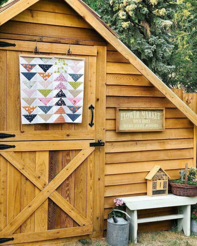 Vertical Cedar Shed