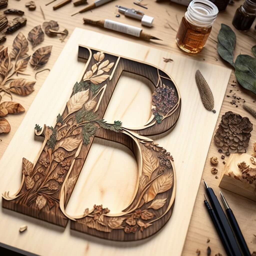 Wood Burning Letter Art