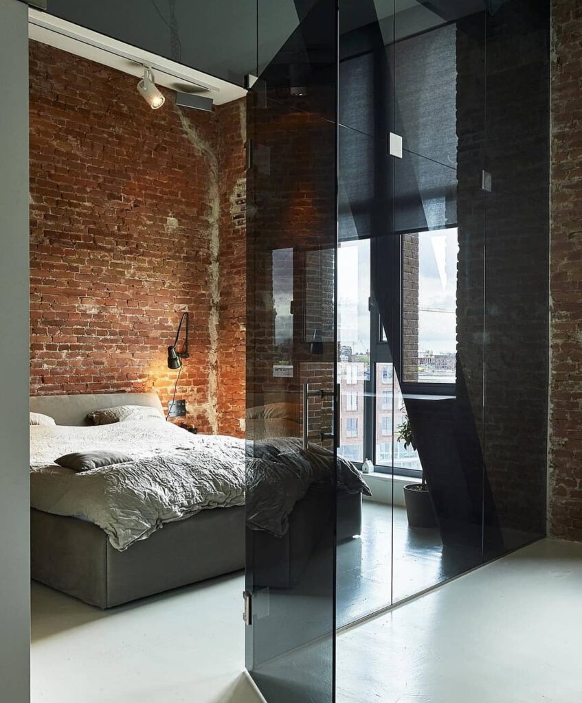Masculine New York Mood Bedroom