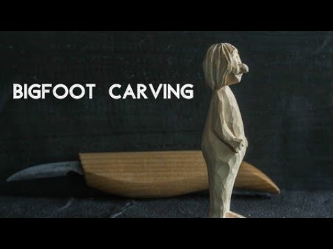 Carving A Wooden Bigfoot Video