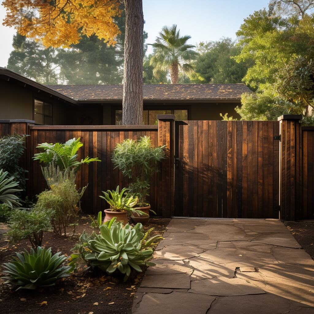 Acacia Diy Garden Fence With Door
