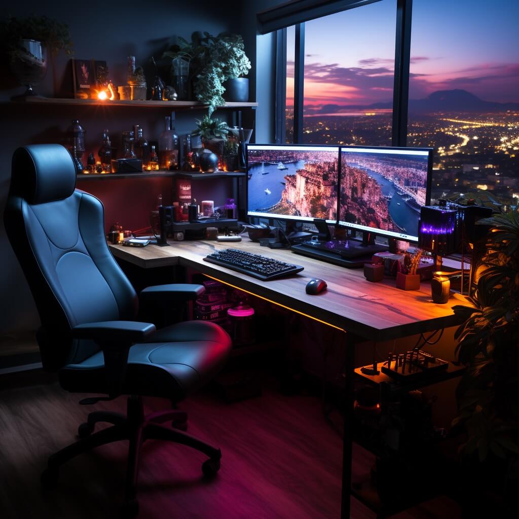 Diy Gaming Desk With Led Lighting