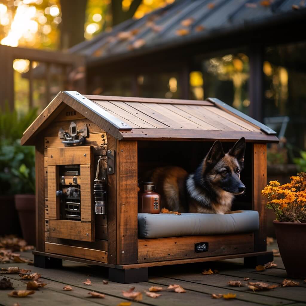 Diy Pallet Dog House With Ac