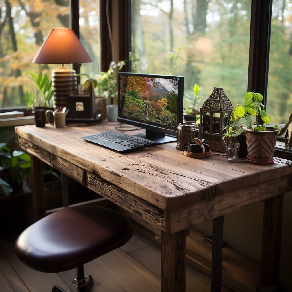 Diy Reclaimed Wood Computer Desk