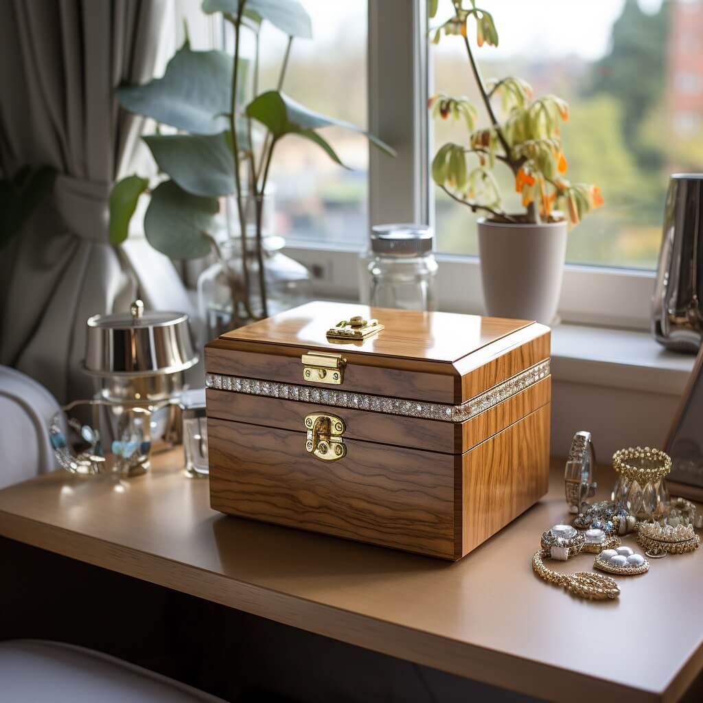 Diy Wooden Jewelry Box With Velvet Lining
