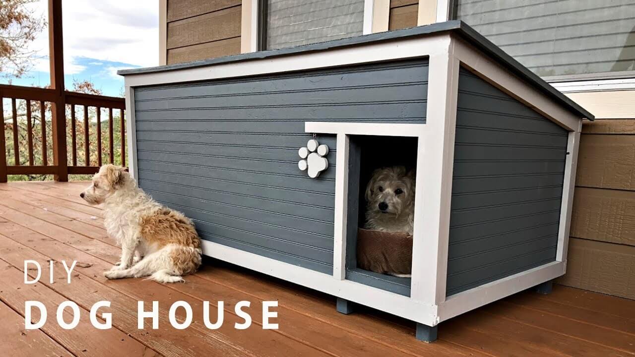 Homemade Pallet Dog House