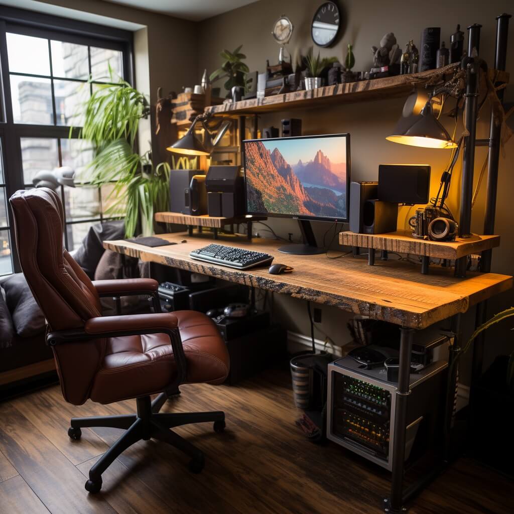 Maple Diy Corner Computer Desk